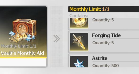 

Vault's Monthly Aid